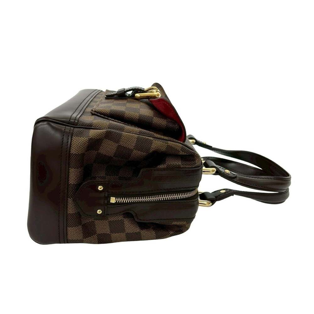 LOUIS VUITTON Authentic Brown Damier Leather Tote Bag - Picture 6 of 10